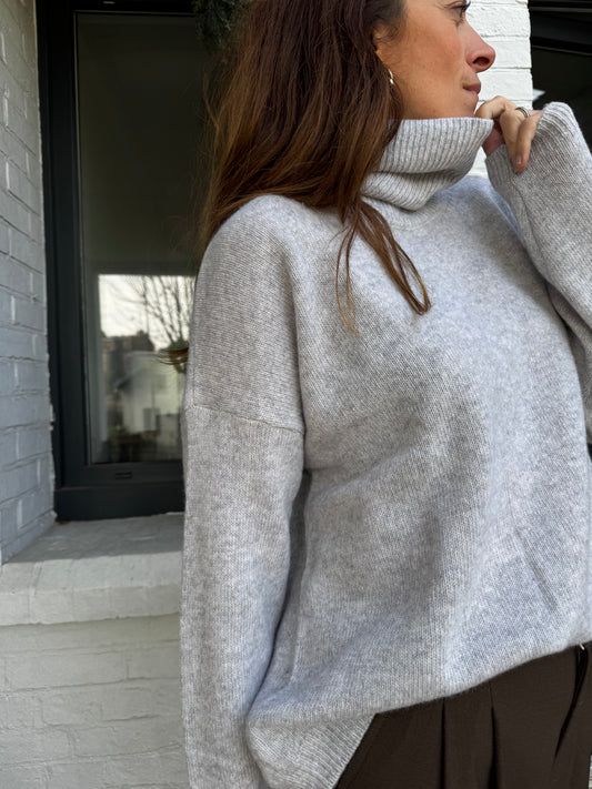 Pull col roulé ARTHUR gris