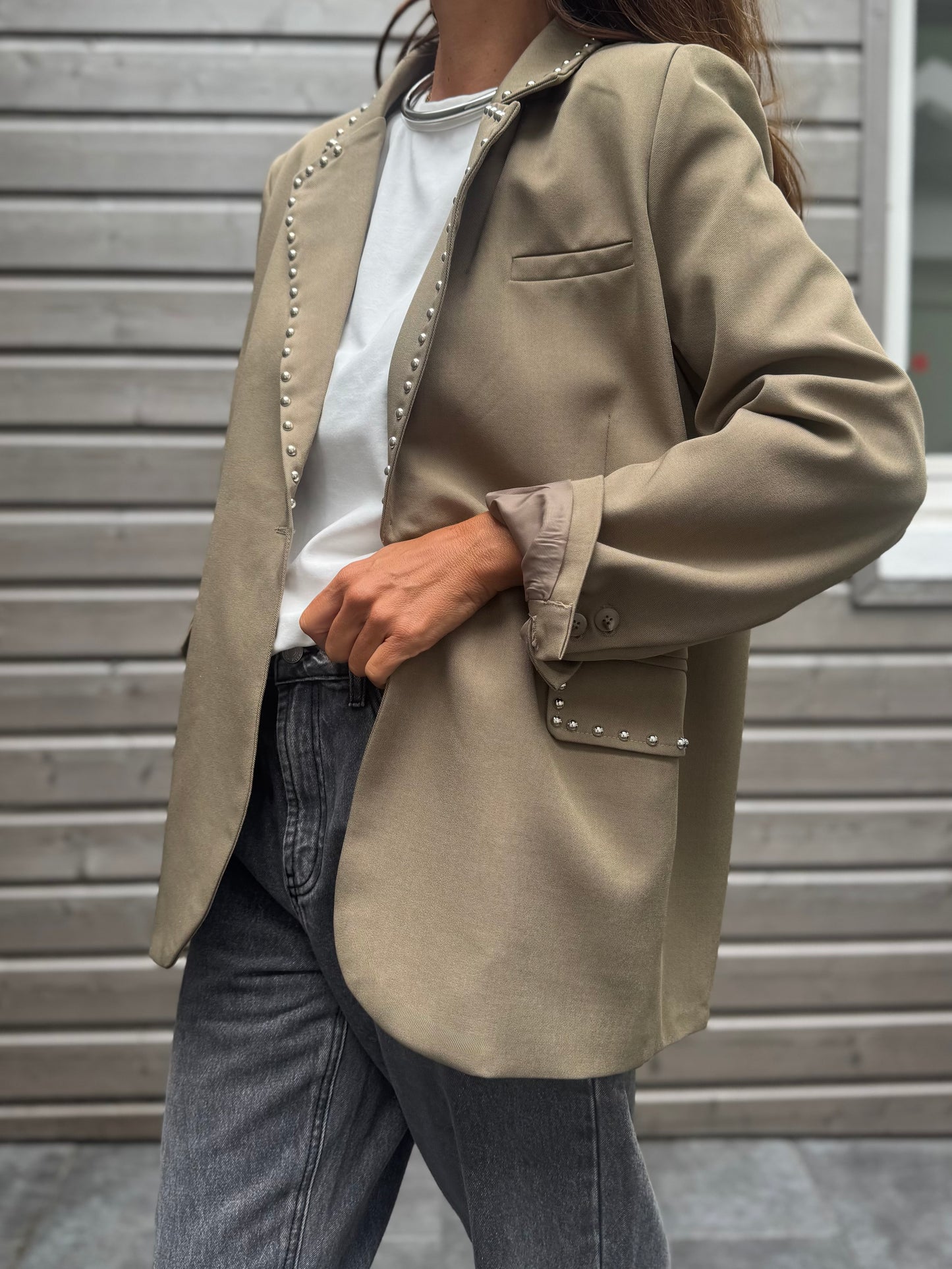 Blazer AYO beige clous
