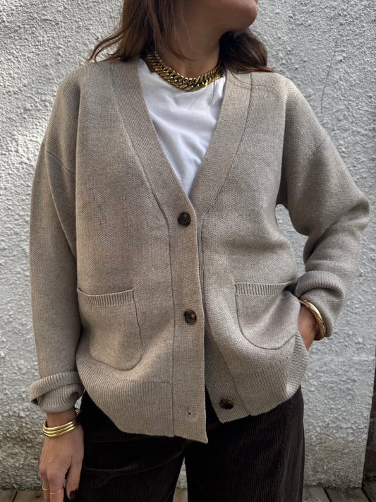 Gilet BRICE beige col V