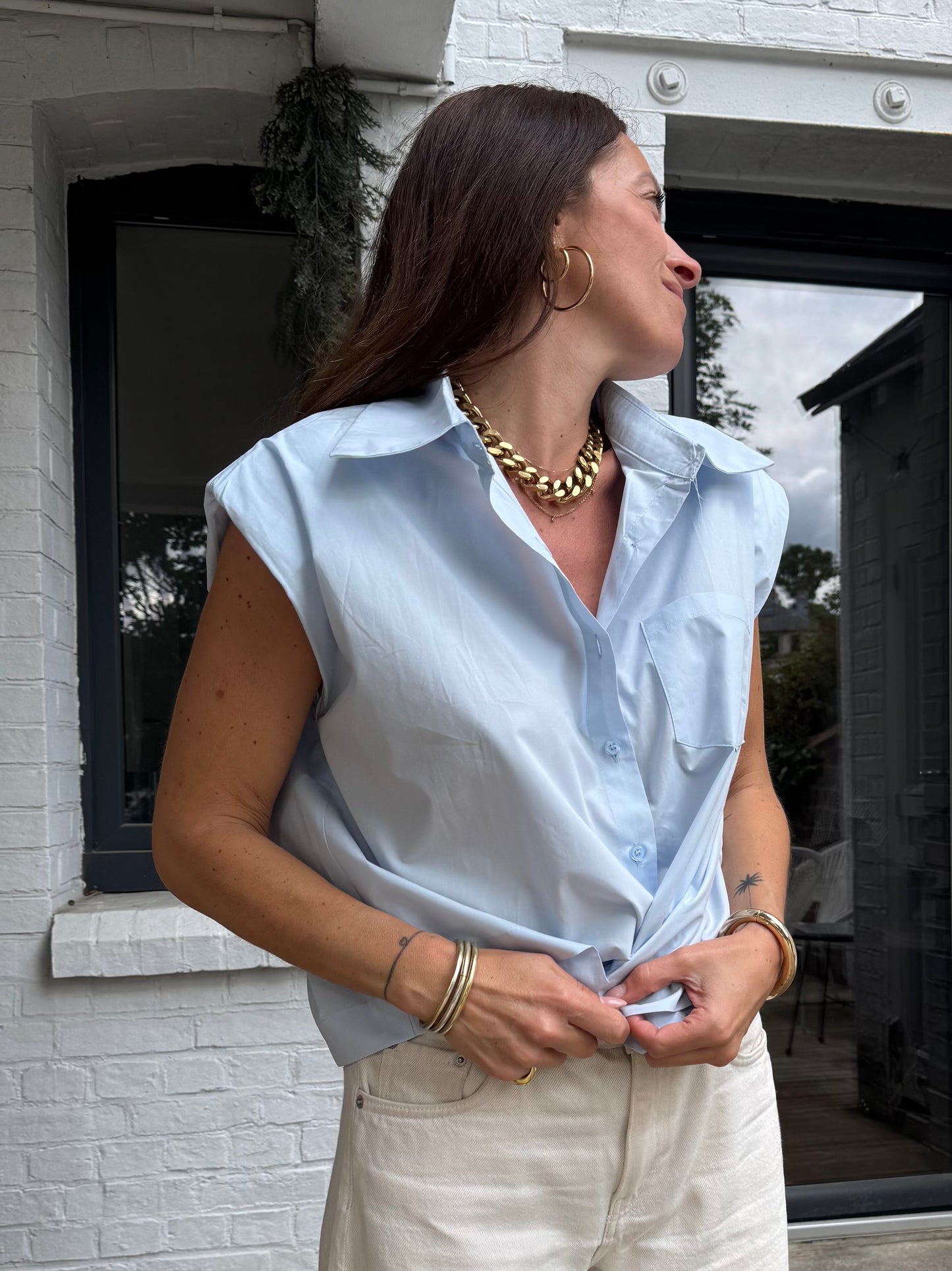 Chemise VALENTINE bleue