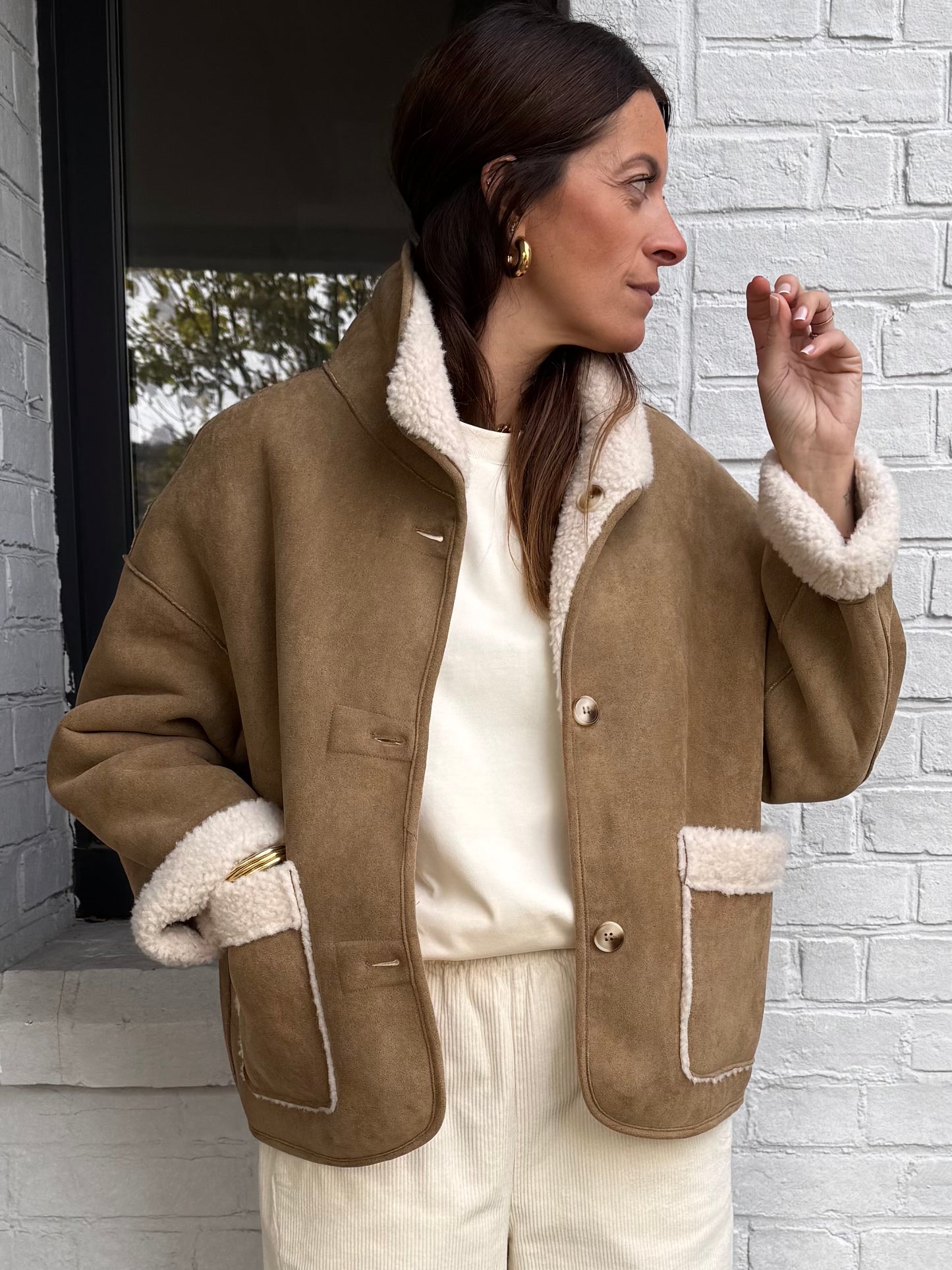 Manteau LAZARE taupe