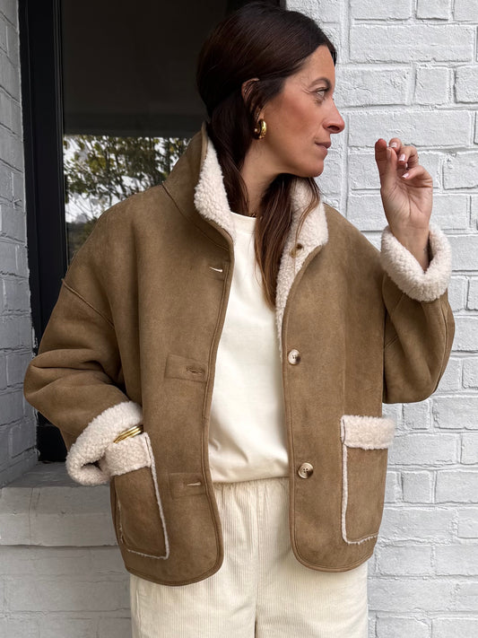 Manteau LAZARE taupe