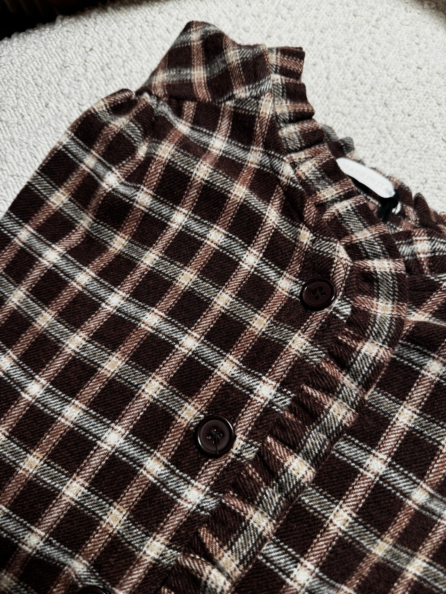 Chemise WOODY carreaux marron