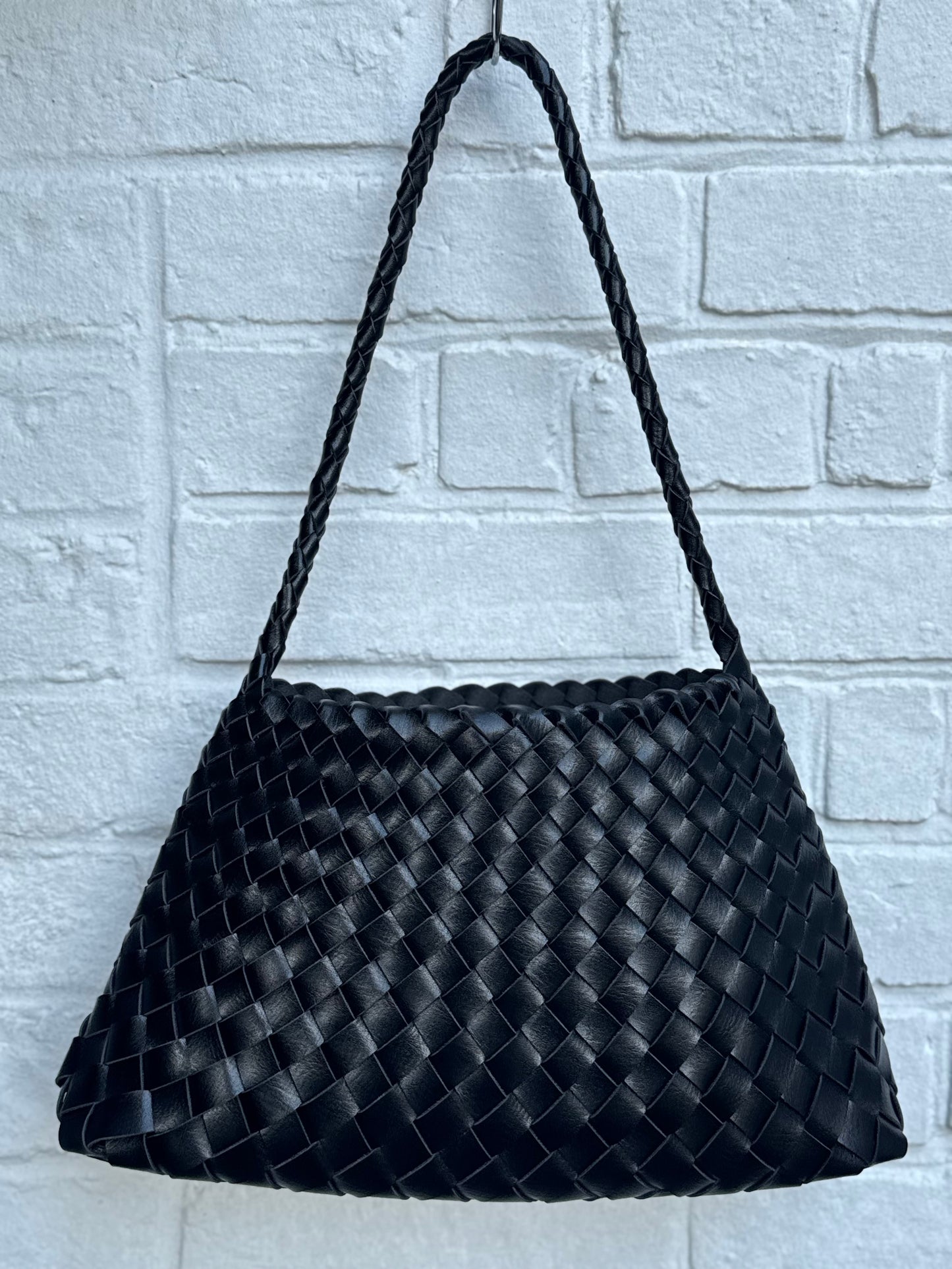 Sac BOBBY tressé noir