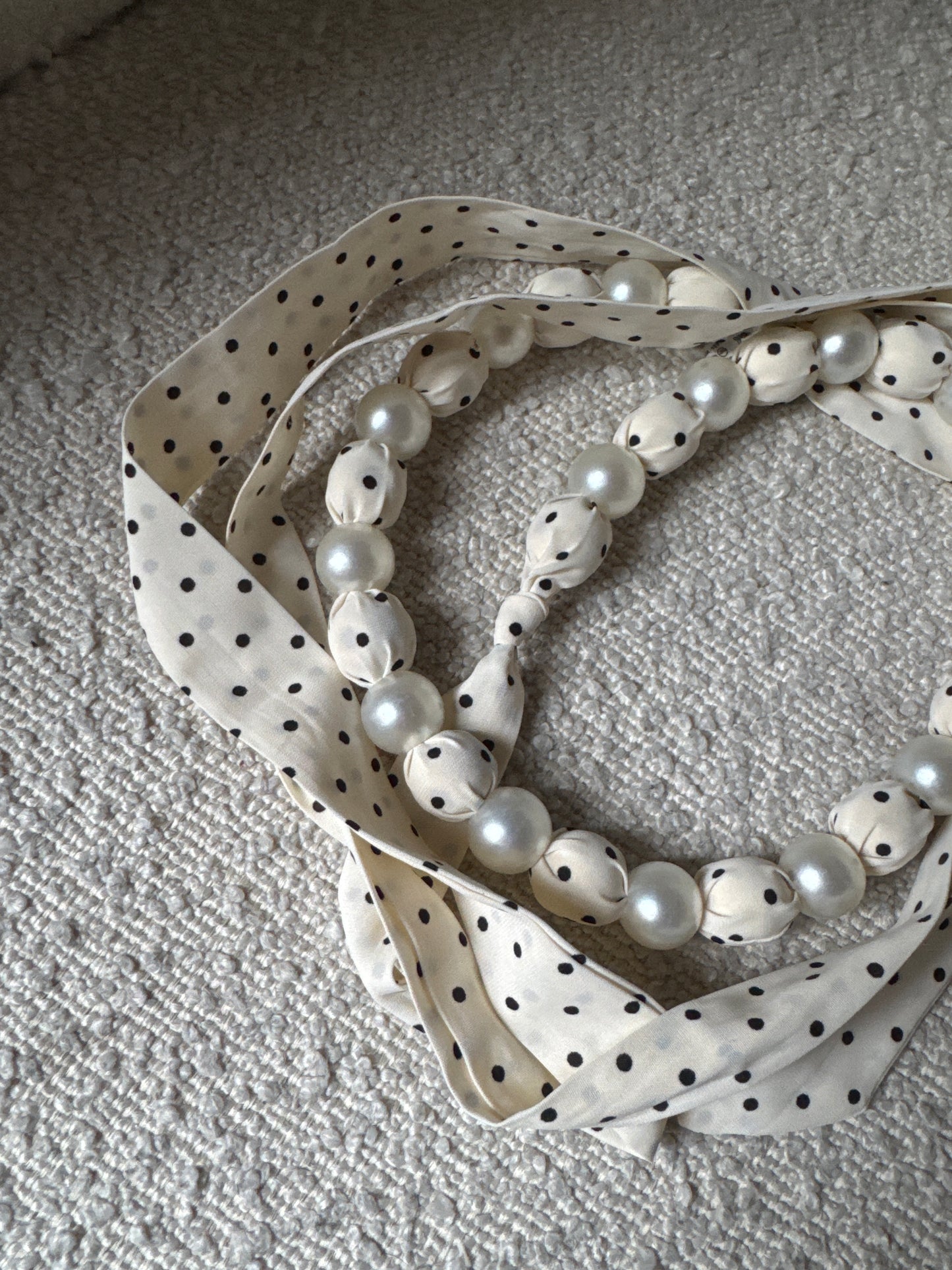 Ceinture perles à pois