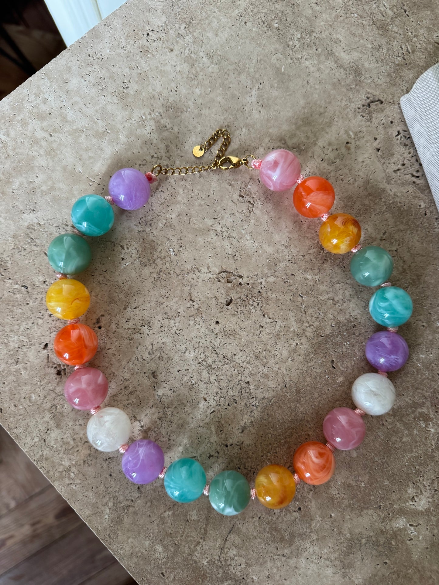 Collier BOLA rainbow