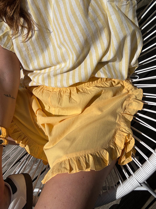 Short ARIEL jaune/orange