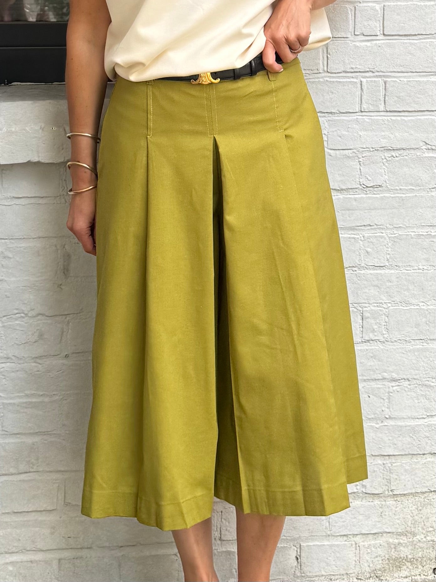Jupe culotte ÉDEN olive