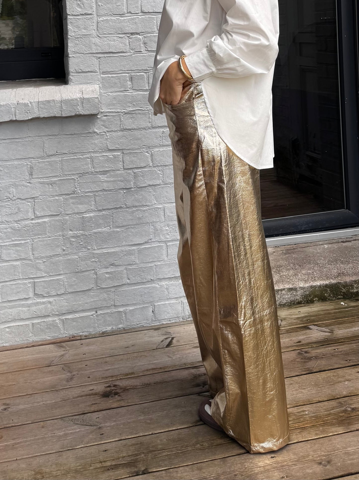 Pantalon GOLDY doré