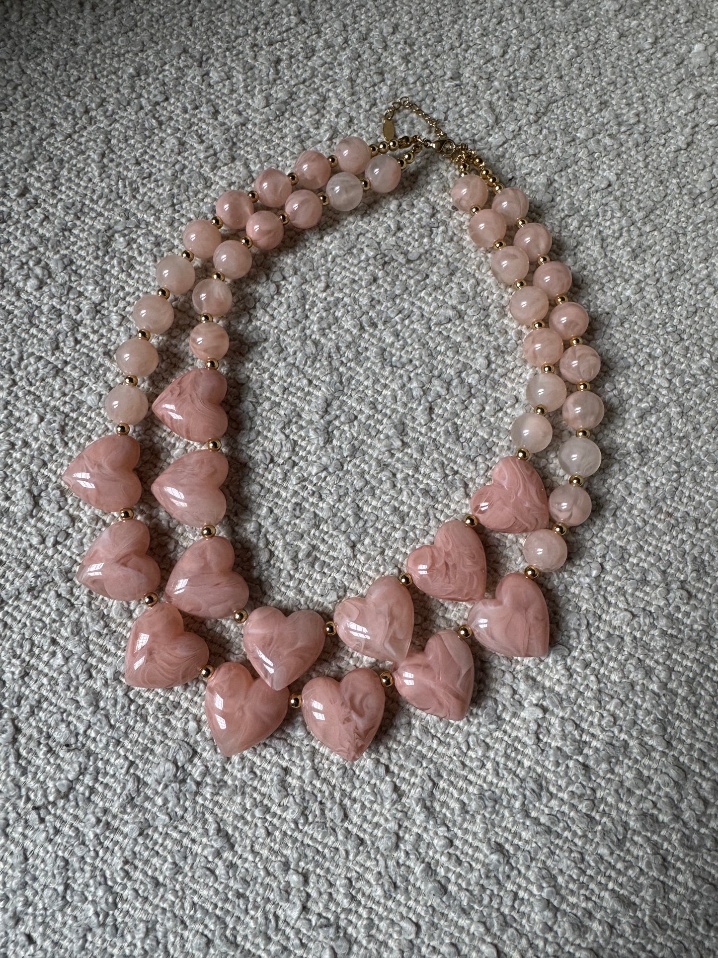 Collier HEARTY rose