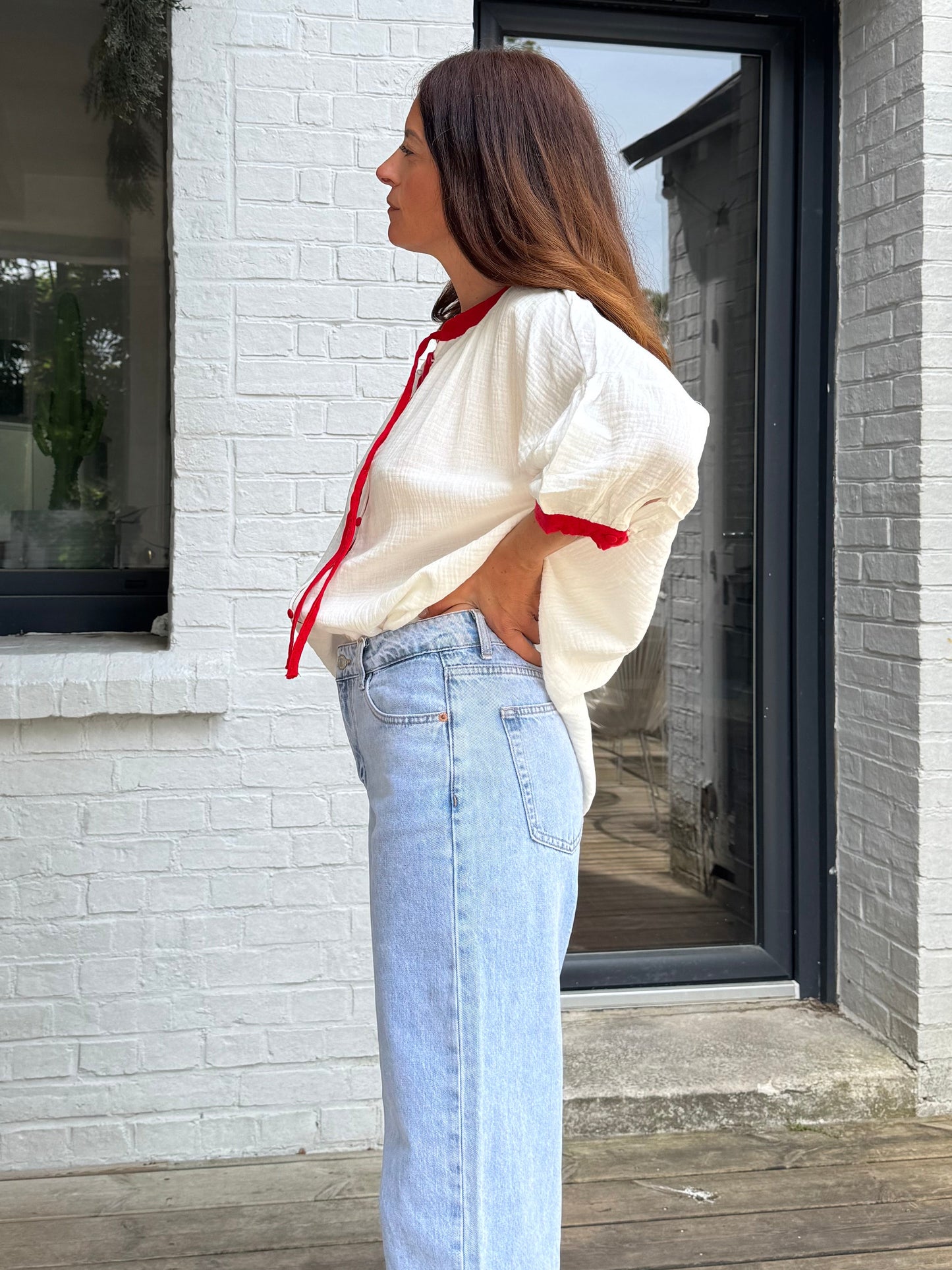 Blouse NORA rouge