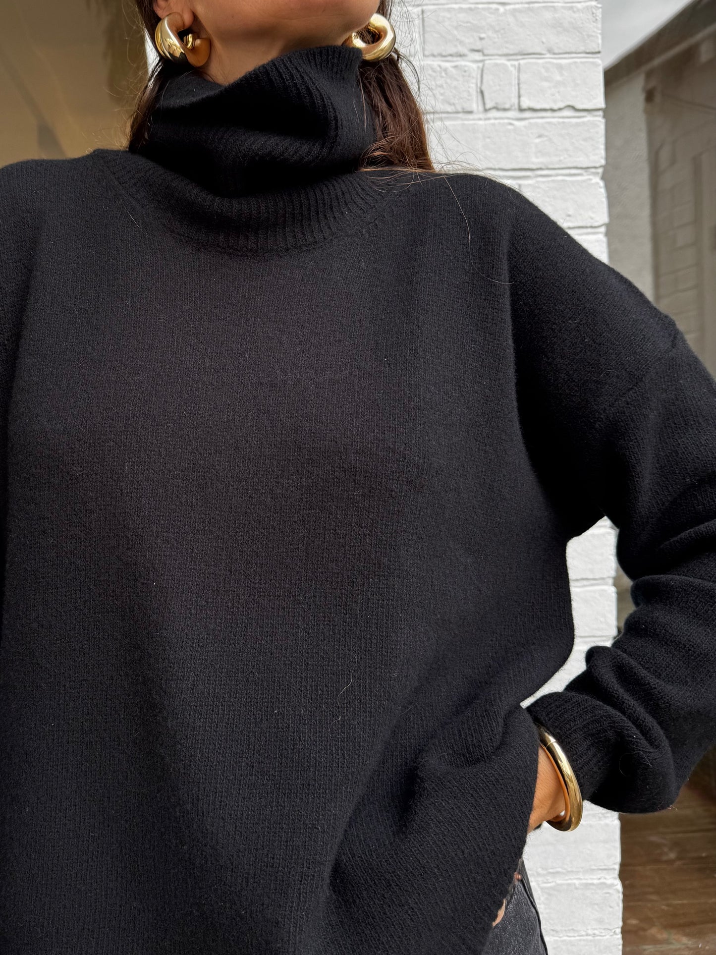 Pull col roulé ARTHUR noir