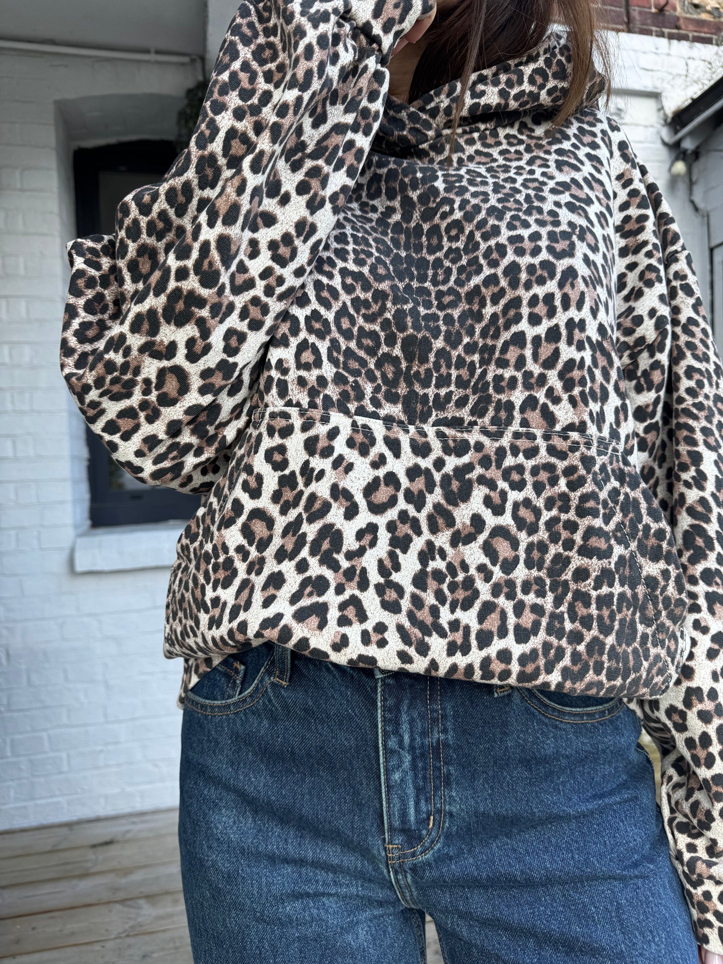 Sweat à capuche HOOD léopard