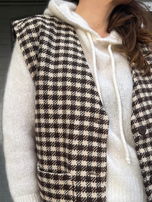 Veste MAX carreaux marron