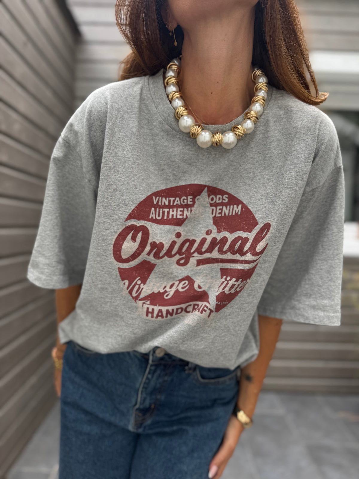 T-shirt HANDCRAFT gris