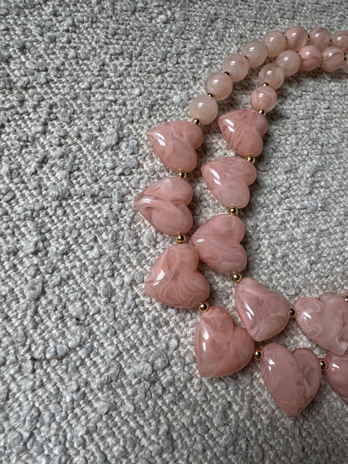 Collier HEARTY rose