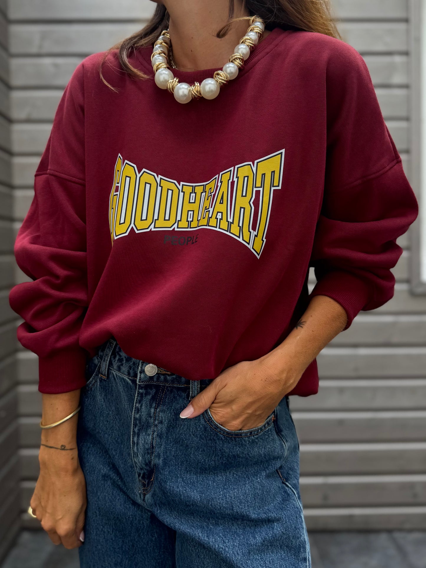 Sweat GOODHEART bordeaux