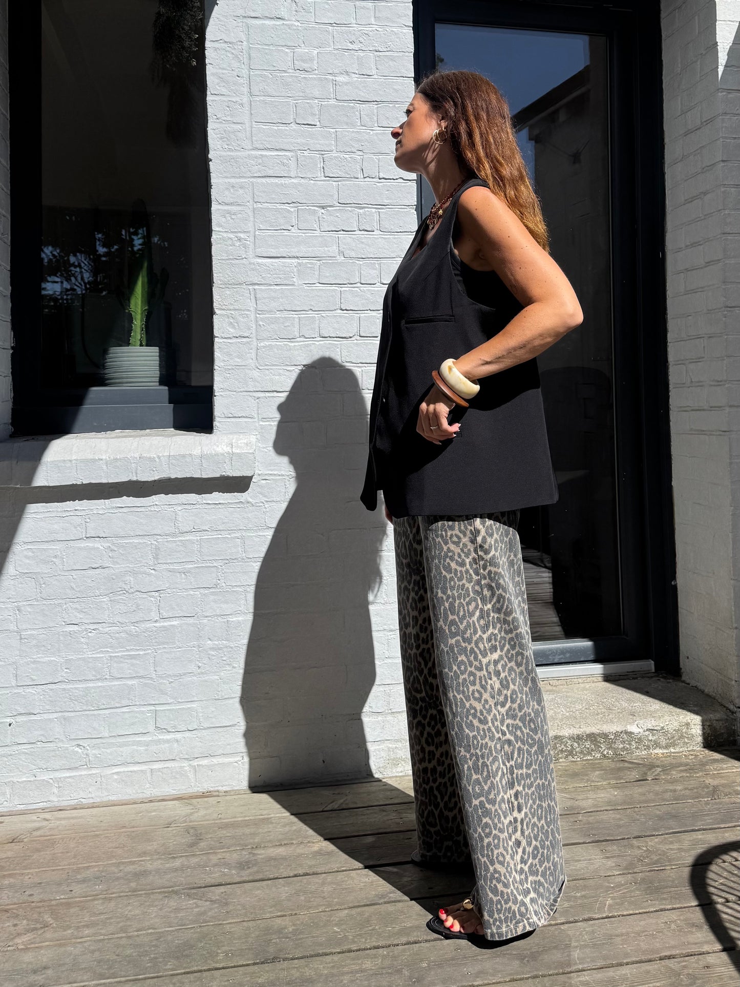 Blazer sans manches JOHN noir