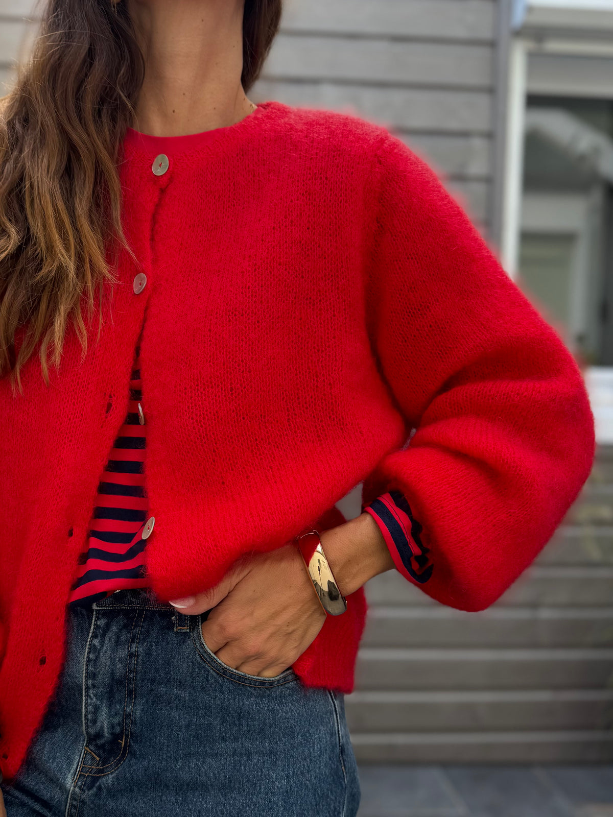 Gilet MARIUSO rouge