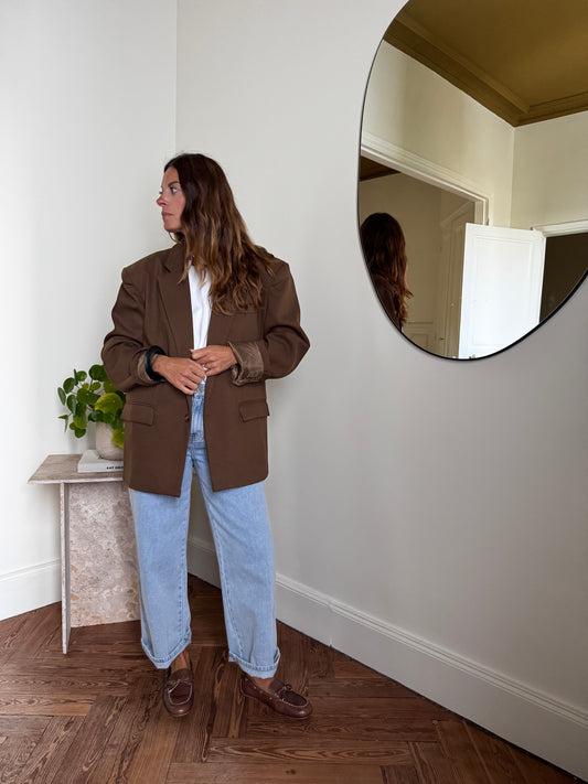 Blazer JACK oversize chocolat