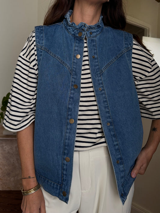 Veste ROMY jean sans manches