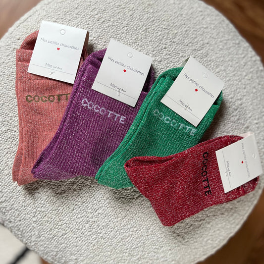 Chaussettes COCOTTE paillettes